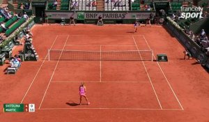 Roland-Garros 2017 : Bousculée par Martic, Svitolina fait de la résistance ! (4-5)