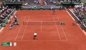 Roland-Garros 2017 : L’amorti-lob classique de Murray (6-3, 3-2)