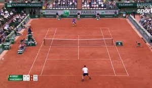 Roland-Garros 2017 : Khachanov vise Andy Murray et obtient le debreak derrière ! (6-3, 6-4, 4-4)