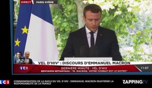 Emmanuel Macron tacle Marine Le Pen lors de la commémoration de la rafle du Vel d’Hiv (Vidéo)