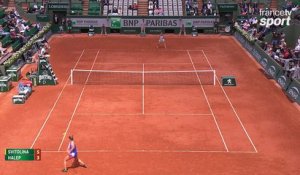 Roland-Garros 2017 : Démonstration de puissance d'Halep avant de battre Svitolina en douceur ! (5-3)
