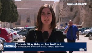 Proche-Orient: Nikky Haley se rend à Bethléem