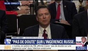 "J'ai pensé qu'il serait susceptible de mentir", Comey s'explique sur ses ,notes après avoir rencontré Trump