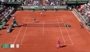 Roland-Garros 2017 : Le coup droit d’Ostapenko continue à faire des dégâts (7-6, 3-6, 2-1)