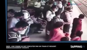 Inde : Percutée par un train, cette jeune fille frôle la mort de près (Vidéo)