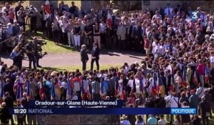 Commémoration d'Oradour-sur-Glane : Emmanuel Macron face aux enfants