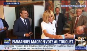 Ça y est. Emmanuel Macron a voté au Touquet