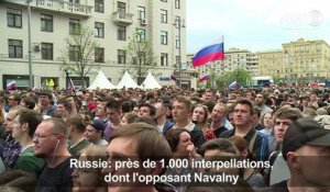 Russie: près de 1.000 interpellations, dont l'opposant Navalny