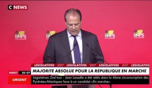 La réaction de Jean-Christophe Cambadélis au résultats des législatives 2017