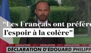 Édouard Philippe : "Les Français ont préféré l’espoir à la colère"