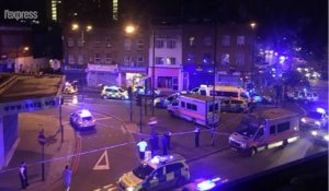 Londres: une camionnette fauche des piétons près d’une mosquée