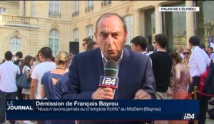 Démission de François Bayrou: "Nous n'avons jamais eu d'emplois fictifs" au MoDem (Bayrou)