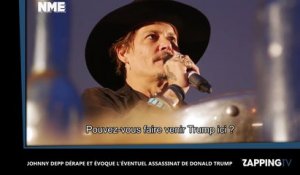 Johnny Depp dérape et évoque l’éventuel assassinat de Donald Trump (Vidéo)