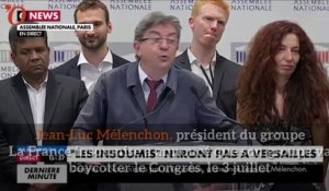 Jean-Luc Mélenchon et le groupe la France insoumise boycottent Versailles