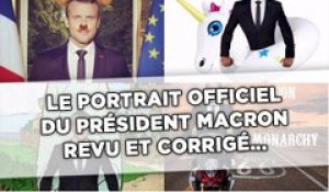 Le portrait officiel du président Macron revu et corrigé...