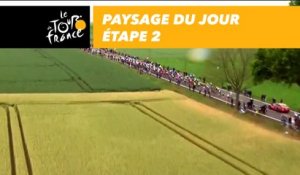 Paysages du jour / Landscapes of the day - Étape 2 / Stage 2 - Tour de France 2017
