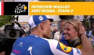 L'interview du maillot vert ŠKODA - Étape 2 - Tour de France 2017