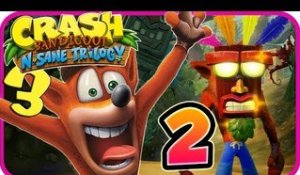 Crash Bandicoot N. Sane Trilogy Walkthrough Part 2 (PS4) Crash 3 - Zone 2