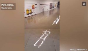 Paris : le métro transformé en piscine géante après des pluies diluviennes