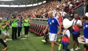 Stade Toulousain / France 98 : L'entrée des joueurs sur la pelouse d'Ernest Wallon