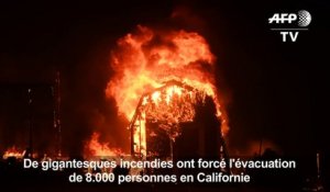 De gigantesques feux de forêt embrasent la Californie