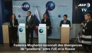 Mogherini: "nous n’avons pas les même positions" avec la Russie