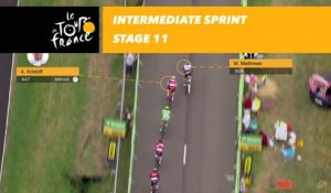 Vittesse du sprint intermédiaire / Intermediate sprint speed - Étape 11 / Stage 11 - Tour de France 2017