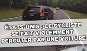 États-Unis : Ce cycliste se fait violemment percuter par une  voiture