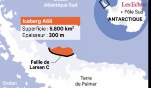 Un gigantesque iceberg se détache de l'Antarctique