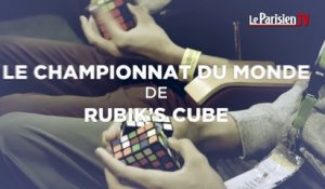 Yeux bandés ou avec les pieds, ils participent au championnat du monde de Rubik's cube
