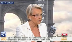 "Les armées ont l'impression qu'on leur demande toujours plus en leur donnant toujours moins", dit Alliot-Marie