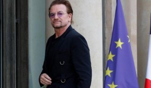 Bono reçu à l'Elysée