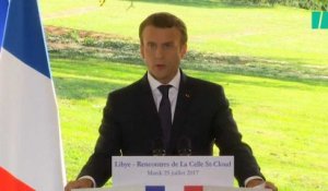 Macron se félicite de l'accord entre les deux chefs libyen rivaux