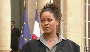 Après sa rencontre avec Emmanuel Macron, Rihanna explique avoir été "très inspirée et impressionnée par son leadership"