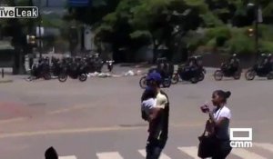 Des scènes de guerres au Venezuela