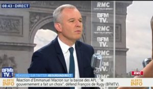 La baisse des APL, "une connerie sans nom"? De Rugy "n'a pas entendu" Macron "dire ça"