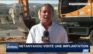 Benyamin Netanyahou visite une implantation de Cisjordanie