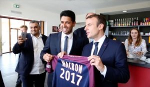 La Fondation et Nasser Al-Khelaïfi reçoivent Emmanuel Macron