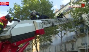Paris : les pompiers sauvent dix personnes d'un incendie
