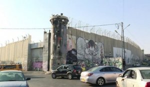 Cisjordanie: nouveau graffiti de Trump sur le mur de séparation