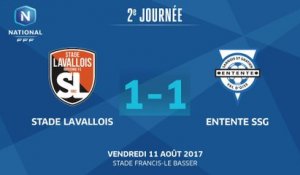 J2: Stade Lavallois MFC - Entente SSG (1-1), le résumé