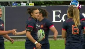 Coupe du Monde de rugby (F) : Izar marque un essai superbe pour la France qui démarre parfaitement !