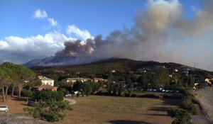 Incendies en haute corse: les opérations d'extinction continuent