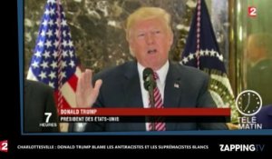 Charlottesville : Donald Trump condamne les antiracistes autant que les suprémacistes blancs et crée l'indignation (vidéo)