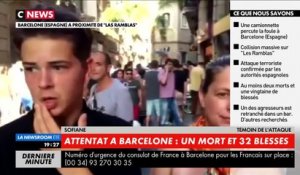 Attentat à Barcelone : "C'était la panique totale"
