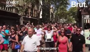 "No tinc por !" ("Je n'ai pas peur !") : le cri résonne dans les rues catalanes