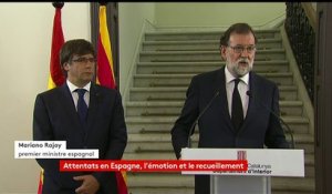 Attentats en Catalogne : "Une bataille contre tous les pays qui défendent la démocratie", selon Mariano Rajoy