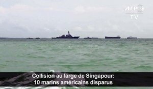 Singapour/Collision: 10 marins d'un destroyer américain disparus
