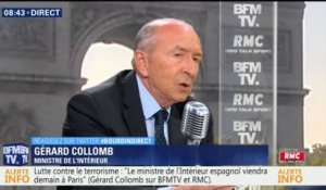 Attentats en Espagne: Gérard Collomb confirme que nos services de renseignement "ne connaissaient pas cette cellule terroriste"