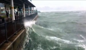 Le typhon Hato frappe Hong Kong